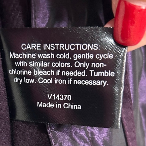 Miss Gallery Women's Deep Purple Utility Jacket Size Large Excellent Condition - Picture 10 of 10